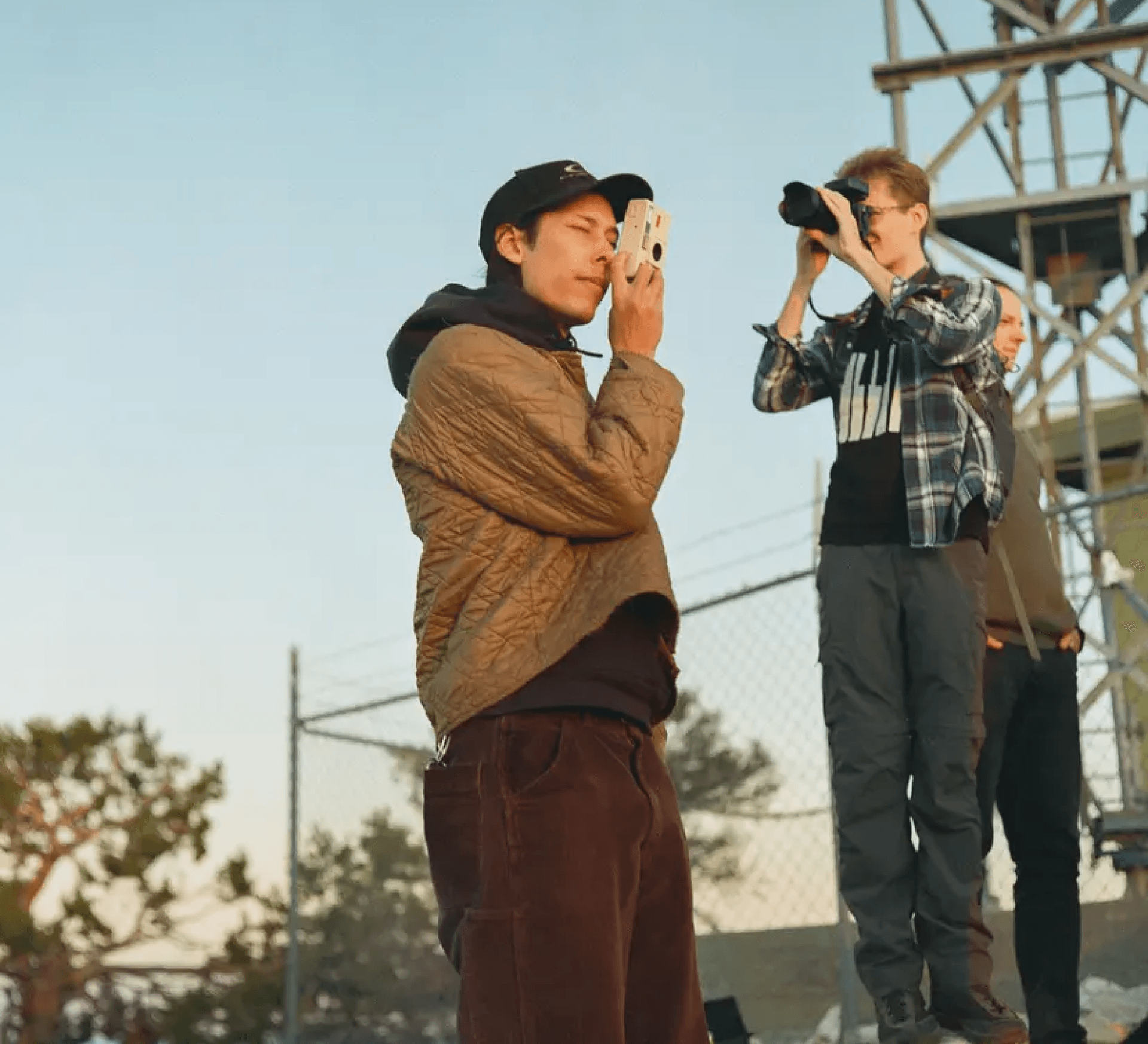 Moment team members shooting with camera gear