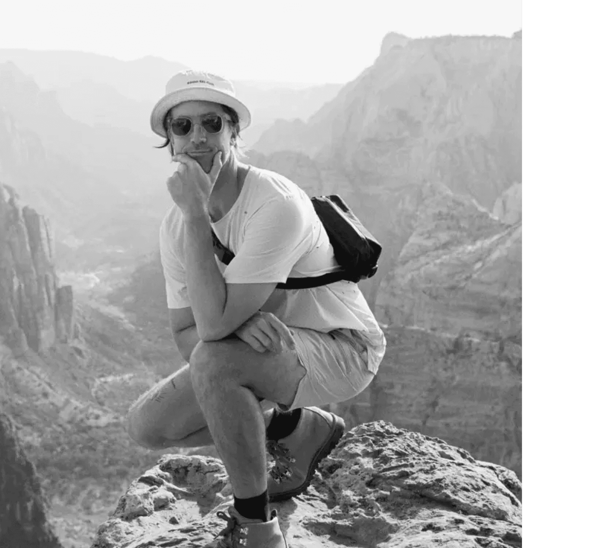 Photographer in the field with Moment gear